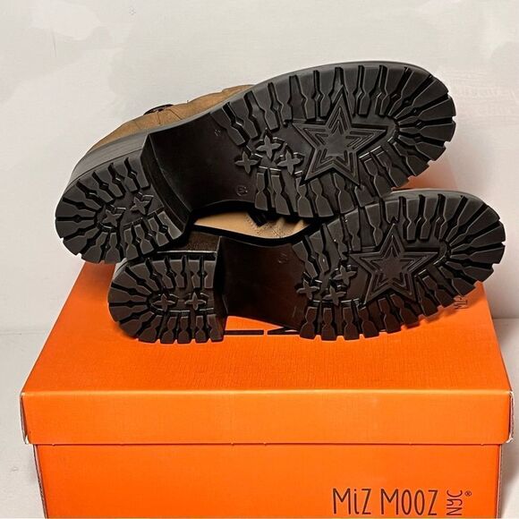 Miz Mooz Maiden Womens Brown Suede Zipper Ankle & Booties  Miz Mooz Maiden Leather Heeled Ankle Boots
